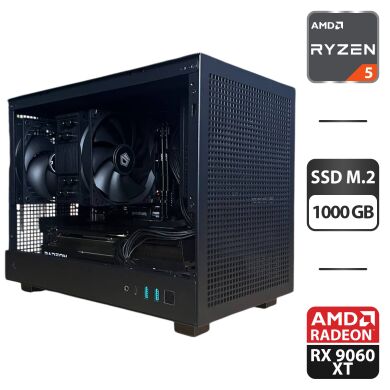 Сборка под заказ: новый игровой ПК Deepcool CH160 Black Tower / AMD Ryzen 5 5600 (6 (12) ядер по 3.5 - 4.4 GHz) / 32 GB DDR4 / 1000 GB SSD M.2 / AMD Radeon RX 9060 XT, 16 GB GDDR6, 128-bit / 650W Сборка под заказ: новый игровой ПК Deepcool CH160 Black Tower / AMD Ryzen 5 5600 (6 (12) ядер по 3.5 - 4.4 GHz) / 32 GB DDR4 / 1000 GB SSD M.2 / AMD Radeon RX 9060 XT, 16 GB GDDR6, 128-bit / 650W