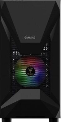 Збірка під замовлення: новий ігровий ПК Gamdias Athena E1 Elite Black Tower / Intel Core i3-12100F (4 (8) ядра по 3.3 - 4.3 GHz) / 16 GB DDR4 / 500 GB SSD M.2 / AMD Radeon RX 590, 8 GB GDDR5, 256-bit / HDMI / 700W