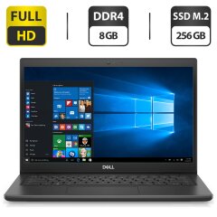 Ультрабук Б-класс Dell Latitude 3420 / 14" (1920x1080) IPS / Intel Core i7-1165G7 (4 (8) ядра по 2.8 - 4.7 GHz) / 8 GB DDR4 / 256 GB SSD M.2 / Intel Iris X Graphics / WebCam / Windows 10 лицензия