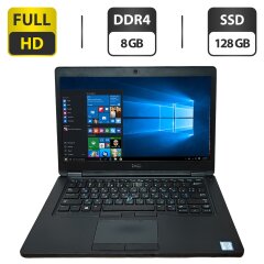 Ультрабук Б-класс Dell Latitude 5480 / 14" (1920x1080) TN / Intel Core i5-6300U (2 (4) ядра по 2.4 - 3.0 GHz) / 8 GB DDR4 / 128 GB SSD / Intel HD Graphic 520 / WebCam