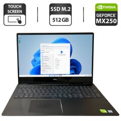 Ультрабук-трансформер Dell Inspiron 7590 / 15.6" (3840x2160) IPS Touch / Intel Core i7-8565U (4 (8) ядра по 1.8 - 4.6 GHz) / 16 GB DDR4 / 512 GB SSD M.2 / nVidia GeForce MX250, 2 GB GDDR5, 64-bit / WebCam