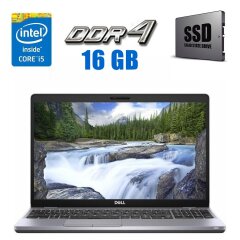 Ультрабук Dell Latitude 5510 / 15.6" (1366x768) TN / Intel Core i5-10210U (4 (8) ядра по 1.6 - 4.2 GHz) / 16 GB DDR4 / 240 GB SSD / Intel UHD Graphics / WebCam
