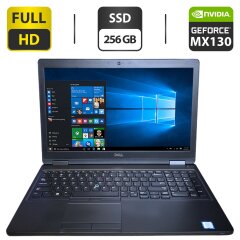 Ультрабук Dell Latitude 5590 / 15.6" (1920x1080) TN / Intel Core i5-8350U (4 (8) ядра по 1.7 - 3.6 GHz) / 8 GB DDR4 / 256 GB SSD / nVidia GeForce MX130, 2 GB GDDR5, 64-bit / WebCam