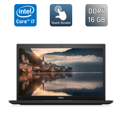 Ультрабук Dell Latitude 7480 / 14" (2560x1440) IPS Touch / Intel Core i7-6600U (2 (4) ядра по 2.6 - 3.4 GHz) / 16 GB DDR4 / 480 GB SSD / Intel HD Graphics 520 / WebCam / Windows 10