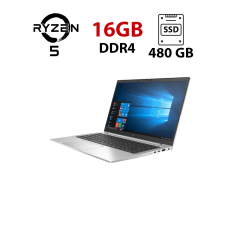 Ультрабук HP EliteBook 845 G8 / 14" (1920x1080) IPS / AMD Ryzen 5 Pro 5650U (6 (12) ядер по 2.3 - 4.2 GHz) / 16 GB DDR4 / 480 GB SSD / AMD Radeon Vega 7 / WebCam