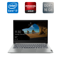 Ультрабук Lenovo ThinkBook 14s-IWL / 14" (1920x1080) IPS / Intel Core i7-8565U (4 (8) ядра по 1.8 - 4.6 GHz) / 16 GB DDR4 / 512 GB SSD / AMD Radeon 540x, 2 GB GDDR5, 64-bit / WebCam / HDMI