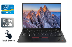 Ультрабук Lenovo ThinkPad X1 Carbon Gen9 / 14" (1920x1200) IPS Touch / Intel Core i7-1185G7 (4 (8) ядра по 3.0 - 4.8 GHz) / 32 GB DDR4 / 480 GB SSD / Intel Iris Xe Graphics / WebCam / Windows 11