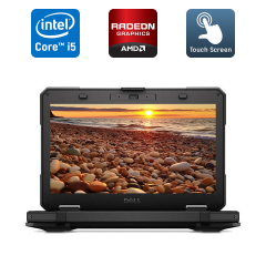 Захищений ноутбук Dell Latitude 14 Rugged 5414 / 14" (1920x1080) IPS Touch / Intel Core i5-6300U (2 (4) ядра по 2.4 - 3.0 GHz) / 8 GB DDR4 / 256 GB SSD / AMD Radeon R7 M360, 2 GB DDR3, 64-bit / WebCam / Windows 10