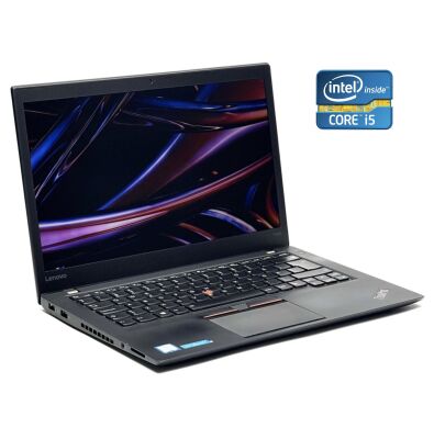 Ультрабук Lenovo ThinkPad T460s / 14" (1920x1080) IPS / Intel Core i5-6200U (2 (4) ядра по 2.3 - 2.8 GHz) / 8 GB DDR4 / 256 GB SSD NVMe / Intel HD Graphics 520 / WebCam Ультрабук Lenovo ThinkPad T460s / 14" (1920x1080) IPS / Intel Core i5-6200U (2 (4) ядра по 2.3 - 2.8 GHz) / 8 GB DDR4 / 256 GB SSD NVMe / Intel HD Graphics 520 / WebCam