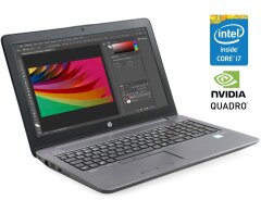 Мобильная рабочая станция HP ZBook G3 / 15.6" (1920x1080) TN / Intel Core i7-6820HQ (4 (8) ядра по 2.7 - 3.6 GHz) / 32 GB DDR4 / 128 GB SSD + 512 GB SSD + 500 GB HDD / nVidia Quadro M2000M, 4 GB GDDR5, 128-bit / WebCam / Win 10 Pro