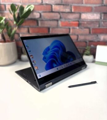 Ультрабук-трансформер Lenovo ThinkPad X13 Yoga Gen1 / 13.3" (1920x1080) IPS Touch / Intel Core i5-10210U (4 (8) ядра по 1.6 - 4.2 GHz) / 16 GB DDR4 / 256 GB SSD / Intel UHD Graphics / WebCam / Стилус / Windows 10 Pro