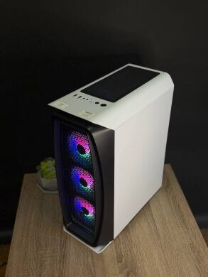 Ігровий ПК AeroCool Aero One Frost White Tower / Intel Core i7-10700K (8 (16) ядер по 3.5 - 5.1 GHz) / 16 GB DDR4 / 1000 GB SSD / nVidia GeForce RTX 2060 Super, 8 GB GDDR6, 256-bit / 700W / Win 11
