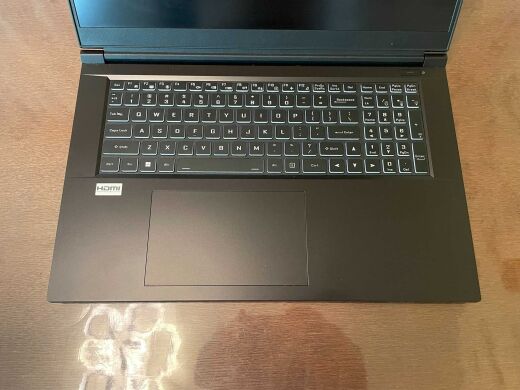 Игровой ноутбук Clevo PC70DF1 / 17.3" (1920x1080) IPS / Intel Core i7-10870H (8 (16) ядер по 2.2 - 5.0 GHz) / 32 GB DDR4 / 512 GB SSD / nVidia GeForce RTX 2070, 8 GB GDDR6, 256-bit / WebCam