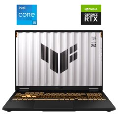 Игровой ноутбук Asus TUF Gaming F16 FX608JH / 16" (1920x1200) IPS / Intel Core i5-13450HX (10 (16) ядер по 2.4 - 4.6 GHz) / 16 GB DDR5 / 512 GB SSD NVMe / nVidia GeForce RTX 5050, 8 GB GDDR7, 128-bit / WebCam