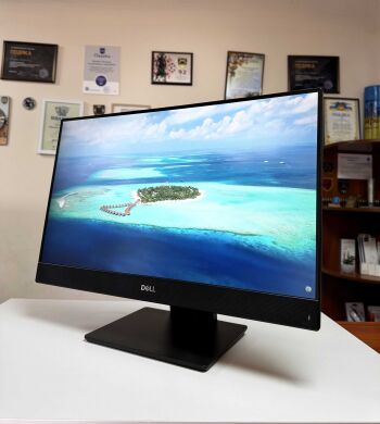 Моноблок Dell OptiPlex 7460 All-in-One / 24" (1920x1080) IPS Touch / Intel Core i3-8100 (4 ядра по 3.6 GHz) / 16 GB DDR4 / 256 GB SSD M.2 / nVidia GeForce GTX 1050, 4 GB GDDR5, 128-bit Моноблок Dell OptiPlex 7460 All-in-One / 24" (1920x1080) IPS Touch / Intel Core i3-8100 (4 ядра по 3.6 GHz) / 16 GB DDR4 / 256 GB SSD M.2 / nVidia GeForce GTX 1050, 4 GB GDDR5, 128-bit