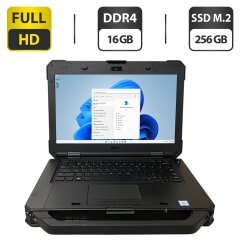 Защищенный ноутбук Dell Latitude 5424 Rugged / 14" (1920x1080) IPS / Intel Core i5-8350U (4 (8) ядра по 1.7 - 3.6 GHz) / 16 GB DDR4 / 256 GB SSD M.2 / Intel UHD Graphics 620 / WebCam