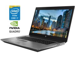 Мобільна робоча станція HP ZBook 17 G6 / 17.3" (1920x1080) IPS / Intel Core i7-9750H (6 (12) ядер по 2.6 - 4.5 GHz) / 16 GB DDR4 / 512 GB SSD / nVidia Quadro T1000, 4 GB GDDR5, 128-bit / WebCam
