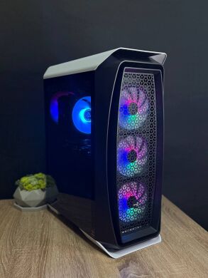 Ігровий ПК AeroCool Aero One Frost White Tower / Intel Core i7-10700K (8 (16) ядер по 3.5 - 5.1 GHz) / 16 GB DDR4 / 1000 GB SSD / nVidia GeForce RTX 2060 Super, 8 GB GDDR6, 256-bit / 700W / Win 11