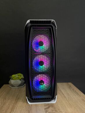 Ігровий ПК AeroCool Aero One Frost White Tower / Intel Core i7-10700K (8 (16) ядер по 3.5 - 5.1 GHz) / 16 GB DDR4 / 1000 GB SSD / nVidia GeForce RTX 2060 Super, 8 GB GDDR6, 256-bit / 700W / Win 11