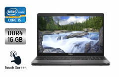 Ультрабук Dell Latitude 5500 / 15.6" (1920x1080) IPS Touch / Intel Core i5-8365U (4 (8) ядра по 1.6 - 4.1 GHz) / 16 GB DDR4 / 256 GB SSD / Intel UHD Graphics / WebCam / SIM