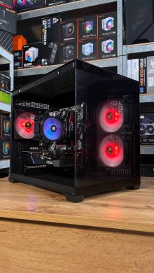 Сборка под заказ: игровой ПК Gamdias Aura GC10M ARGB Black Tower / AMD Ryzen 5 5600 (6 (12) ядер по 3.5 - 4.4 GHz) / 16 GB DDR4 / 512 GB SSD M.2 / AMD Radeon RX 5700, 8 GB GDDR6, 256-bit / 550W