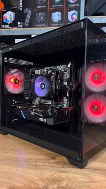 Сборка под заказ: игровой ПК Gamdias Aura GC10M ARGB Black Tower / AMD Ryzen 5 5600 (6 (12) ядер по 3.5 - 4.4 GHz) / 16 GB DDR4 / 512 GB SSD M.2 / AMD Radeon RX 5700, 8 GB GDDR6, 256-bit / 550W
