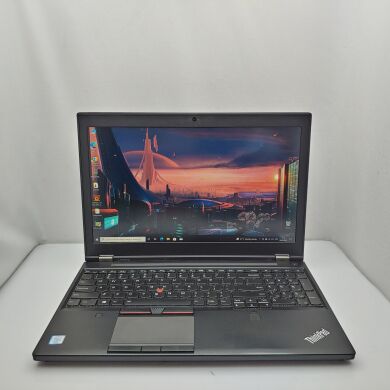 Рабочая станция Lenovo ThinkPad P50 / 15.6" (1920x1080) IPS / Intel Core i7-6700HQ (4 (8) ядра по 2.6 - 3.5 GHz) / 16 GB DDR4 / 240 GB SSD M.2+1 TB HDD / nVidia Quadro M1000M, 4 GB GDDR5, 128-bit / WebCam / HDMI / Fingerprint