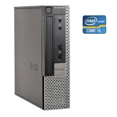 Неттоп Dell OptiPlex 990 USFF / Intel Core i5-2500S (4 ядра по 2.7 - 3.7 GHz) / 8 GB DDR3 / 128 GB SSD / Intel HD Graphics 2000 / DVD-RW