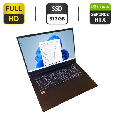 Игровой ноутбук Clevo PC70DF1 / 17.3" (1920x1080) IPS / Intel Core i7-10870H (8 (16) ядер по 2.2 - 5.0 GHz) / 32 GB DDR4 / 512 GB SSD / nVidia GeForce RTX 2070, 8 GB GDDR6, 256-bit / WebCam