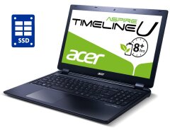 Ноутбук Acer Aspire Timeline M3-581T / 15.6" (1366x768) TN / Intel Core i3-2367M (2 (4) ядра по 1.4 GHz) / 6 GB DDR3 / 256 GB SSD / Intel HD Graphics 3000 / WebCam / DVD-RW / Win 10 Pro
