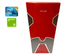 ПК Delux Tower / Intel Core 2 Quad Q8200 (4 ядра по 2.33 GHz) / 4 GB DDR3 / 500 GB HDD / nVidia GeForce GT 240, 512 MB GDDR3, 128-bit / DVD-ROM / 400W