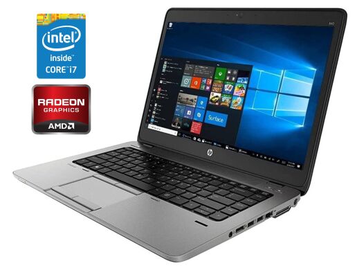 Ноутбук Б-клас HP EliteBook 840 G1 / 14" (1366x768) TN / Intel Core i7-4600U (2 (4) ядра по 2.1 - 3.3 GHz) / 16 GB DDR3 / 240 GB SSD / AMD Radeon HD 8750M, 1 GB DDR3, 128-bit / WebCam Ноутбук Б-клас HP EliteBook 840 G1 / 14" (1366x768) TN / Intel Core i7-4600U (2 (4) ядра по 2.1 - 3.3 GHz) / 16 GB DDR3 / 240 GB SSD / AMD Radeon HD 8750M, 1 GB DDR3, 128-bit / WebCam