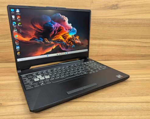 Игровой ноутбук Asus TUF 506QE / 15.6" (1920x1080) IPS / AMD Ryzen 7 5800H (8 (16) ядер по 3.2 - 4.4 GHz) / 16 GB DDR4 / 1000 GB SSD / nVidia GeForce RTX 3050 Ti, 4 GB GDDR6, 128-bit / WebCam / Windows 11