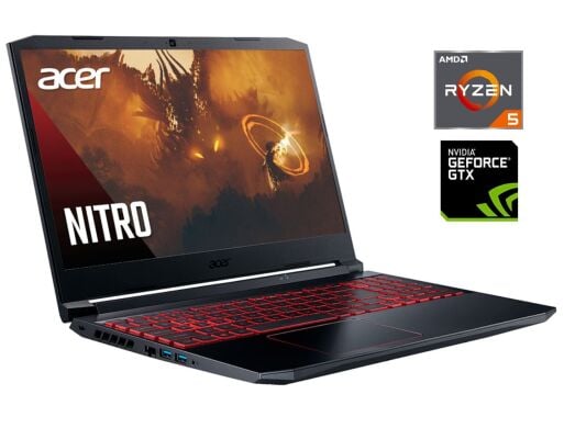 Ігровий ноутбук Б-клас Acer Nitro 5 AN515-44 / 15.6" (1920x1080) IPS / AMD Ryzen 5 4600H (6 (12) ядер по 3.0 - 4.0 GHz) / 16 GB DDR4 / 256 GB SSD / nVidia GeForce GTX 1650, 4 GB GDDR5, 128-bit / WebCam