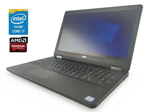 Ігровий ноутбук Dell Latitude E5570 / 15.6" (1366x768) TN / Intel Core i7-6820HQ (4 (8) ядра по 2.7 - 3.6 GHz) / 8 GB DDR4 / 256 GB SSD / AMD Radeon R7 M370, 2 GB GDDR5, 256-bit / Win 10 Pro