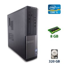 Компьютер Dell Optiplex 3020 SFF / Intel Core i5-4430S (4 ядра по 2.7 - 3.2 GHz) / 8 GB DDR3 / 320 GB HDD