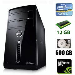 Dell Studio XPS 435MT Tower / Intel Core i7-920 (4(8) ядра по 2.66 - 2.93 GHz) / 12 GB DDR3 / 500 GB HDD / nVidia GeForce GTX 950, 2 GB GDDR5, 128-bit