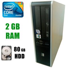 HP 7900 SFF / Intel® Core™2 Duo E8400 (2 ядра по 3.0GHz) / 2GB DDR2 / 80GB HDD