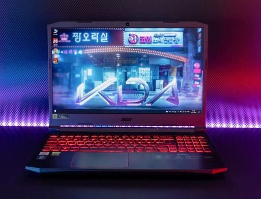 Игровой ноутбук Acer Nitro 5 / 15.6" (1920x1080) IPS / Intel Core i5-10300H (4 (8) ядра по 2.5 - 4.5 GHz) / 8 GB DDR4 / 240 GB SSD M.2 / nVidia GeForce RTX 3050, 4 GB GDDR6, 128-bit / WebCam / HDMI