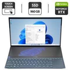 Ігровий ноутбук Б-клас Asus ZenBook Pro Duo UX582Z / 15.6" (1920x1080) OLED Touch / Intel Core i9-12900H (14 (20) ядер по 2.5 - 5.0 GHz) / 32 GB DDR5 / 960 GB SSD / nVidia GeForce RTX 3060, 6 GB GDDR6, 192-bit / WebCam
