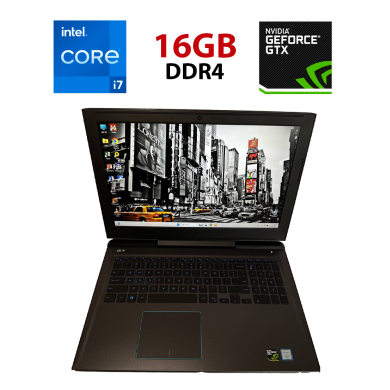 Игровой ноутбук Dell G7 7588 / 15.6" (1920x1080) IPS / Intel Core i7-8750H (6 (12) ядер по 2.2 - 4.1 GHz) / 16 GB DDR4 / 256 GB SSD + 1000 GB HDD / nVidia GeForce GTX 1060, 6 GB GDDR5, 192-bit / WebCam / Windows 11