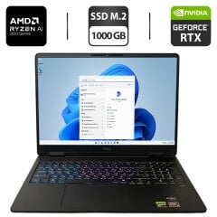 Игровой ноутбук HP Omen 16-ap0097nr / 16.1" (2560x1600) IPS / AMD Ryzen AI 9 365 (10 (20) ядер по 2.0 - 5.0 GHz) / 32 GB DDR5 / 1000 GB SSD M.2 / nVidia GeForce RTX 5070, 8 GB GDDR7, 128-bit / WebCam