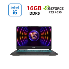 Ігровий ноутбук MSI Cyborg 15 A12VE-024NEU / 15.6" (1920x1080) IPS / Intel Core i5-12450H (8 (12) ядер по 3.3 - 4.4 GHz) / 16 GB DDR5 / 500 GB SSD / nVidia GeForce RTX 4050, 6 GB GDDR6, 96-bit / WebCam