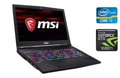 Игровой ноутбук MSI MS16P7 GL63 9SDK / 15.6" (1920x1080) IPS / Intel Core i7-9750H (6 (12) ядер по 2.6 - 4.5 GHz) / 16 GB DDR4 / 512 GB SSD / nVidia GeForce GTX 1660 Ti, 6 GB GDDR6, 192-bit / WebCam / Windows 10