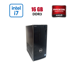 Игровой ПК Dell Inspirion 3650 / Intel Core i7-6700K (4 (8) ядра по 4.0 - 4.2 GHz) / 16 GB DDR3 / 256 GB SSD / AMD FirePro W5000, 2 GB GDDR5, 256-bit / Wi-Fi+Bluetooth / DVD / Win 10 Home Lic