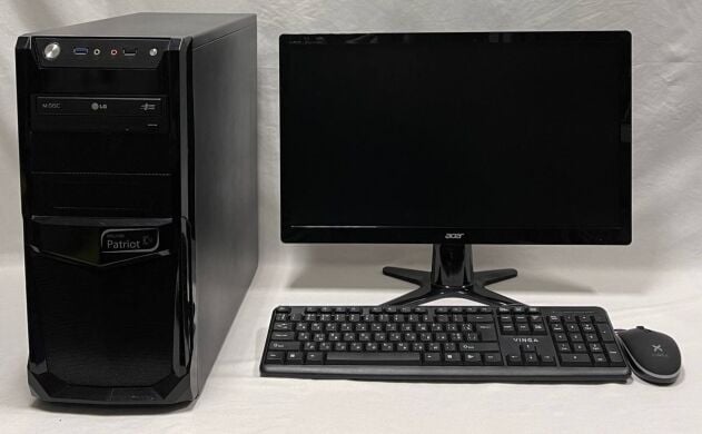 Комплект ПК: Rim 2000 Patriot Tower / Intel Core i3-6100 (2 (4) ядра по 3.7 GHz) / 16 GB DDR4 / 128 GB SSD + 500 GB HDD / Intel HD Graphics 530 / DVD-ROM + Монітор Acer G226HQL / 22" (1920x1080) TN / VGA, DVI, HDMI + Кабелі, клавіатура та мишка Комплект ПК: Rim 2000 Patriot Tower / Intel Core i3-6100 (2 (4) ядра по 3.7 GHz) / 16 GB DDR4 / 128 GB SSD + 500 GB HDD / Intel HD Graphics 530 / DVD-ROM + Монітор Acer G226HQL / 22" (1920x1080) TN / VGA, DVI, HDMI + Кабелі, клавіатура та мишка