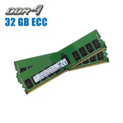 Комплект: Серверна оперативна пам'ять Hynix / 32 GB (2x16 GB) / 1Rx4 PC4-2400T / DDR4 ECC / 2400 MHz