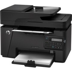 МФУ HP LaserJet Pro M127fn / лазерная монохромная печать / 600x600 dpi / A4 (Max Print Size) / Duplex Print / до 20 стр/мин / USB 2.0, RJ-45, 2x (RJ-11)