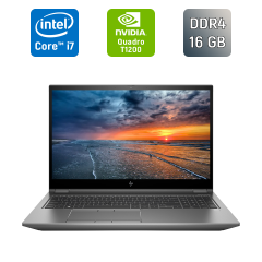 Мобільна робоча станція Б-клас HP zBook Fury 15 G8 / 15.6" (1920x1080) IPS / Intel Core i7-11800H (8 (16) ядер по 2.3 - 4.6 GHz) / 16 GB DDR4 / 512 GB SSD / nVidia Quadro T1200, 4 GB GDDR6, 128-bit / WebCam / TouchID