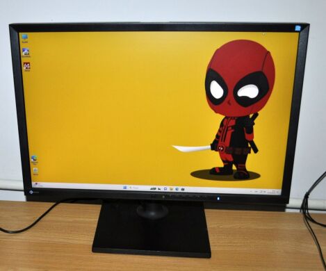 Монітор Б-клас EIZO FlexScan EV2436W / 24" (1920x1200) IPS / USB, VGA, DVI, DisplayPort / Вбудовані колонки 2хx 2W / VESA 100x100 + Кабелі (VGA, DVI, DisplayPort на вибір) та живлення в комплекті